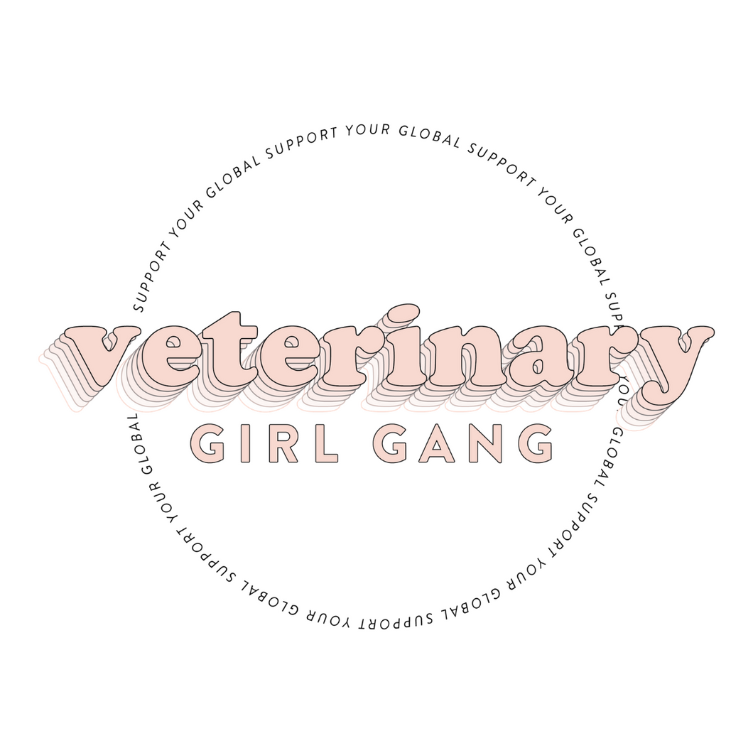 Global Veterinary Girl Gang Sticker